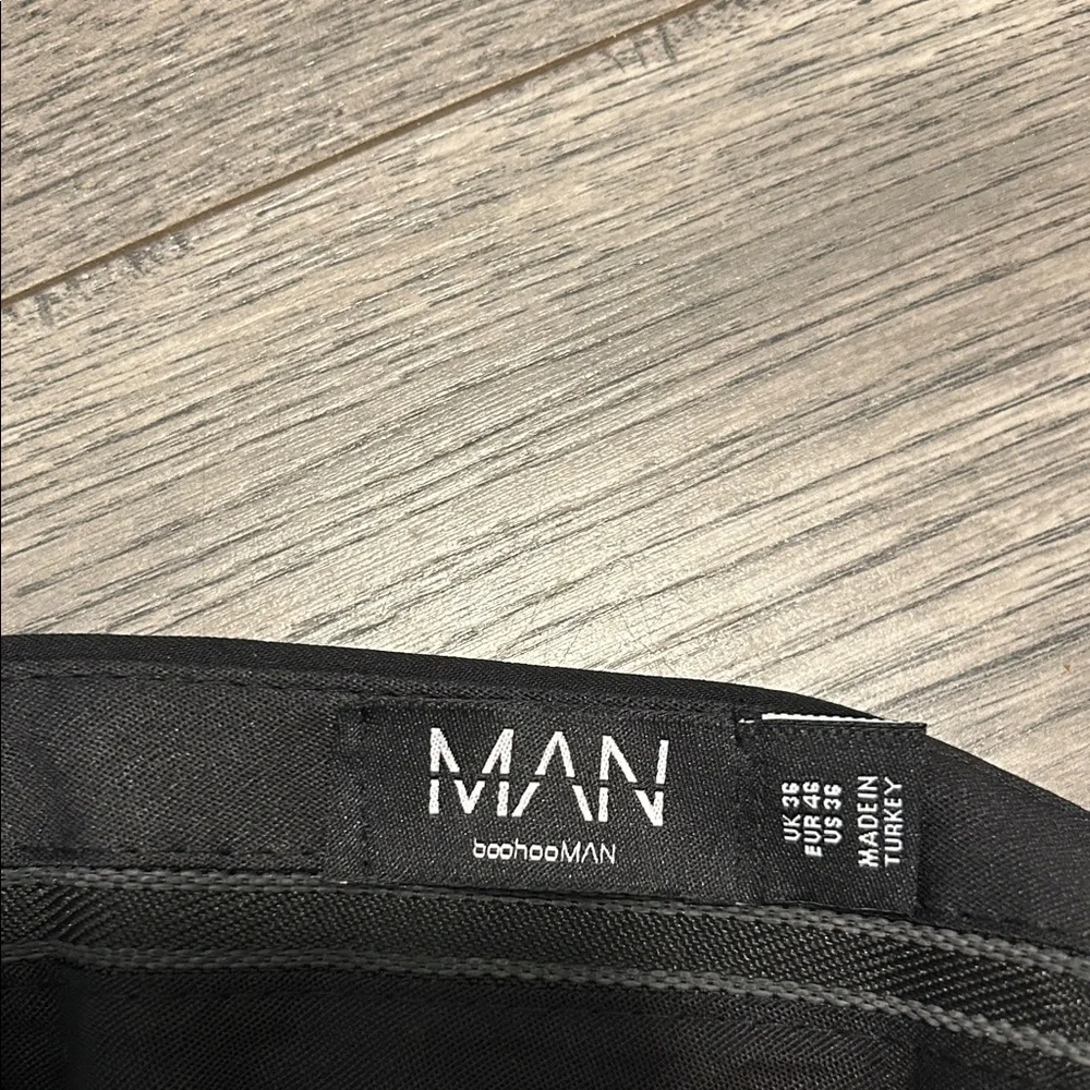 Boohoo Mens Classic Black Dress Pants - Picture 2 of 3
